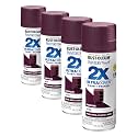 Rust-Oleum 257419 Painter's Touch 2X Ultra Cover Spray Paint, 12 oz, Satin Aubergine (Pack of 4)