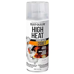 rust-oleum 260771 automotive high heat coating spray paint resistance up to 2000f 1093 c clear 340 gramscan