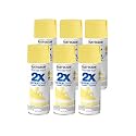 Rust-Oleum 263148 Satin Lemon Grass Painters Touch 2X Spray Paint, 12 oz., Aerosol Can (Pack of 6)