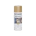 Rust-Oleum 286524 Stops Rust Outdoor Vintage Metallic Finish Spray Paint (Warm Gold, 312 grams)