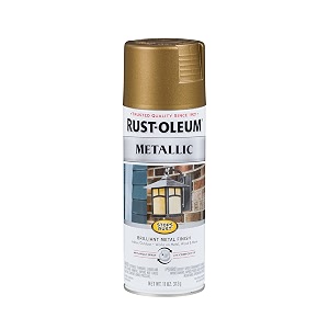 rust-oleum 313142 stops rust outdoor vintage metallic finish spray paint champagne bronze 312 grams