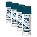 Rust-Oleum 331185 Painter's Touch 2X Ultra Cover Spray Paint, 12 oz, Ultra Matte Deep Teal (Pack of 4)