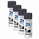 Rust-Oleum 331187 Painter's Touch 2X Ultra Cover Spray Paint, 12 oz, Ultra Matte Slate (Pack of 4)