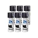 Rust-Oleum 334020-6PK Painter's Touch 2X Ultra Cover Spray Paint, 12 oz, Flat Black, 6 Pack