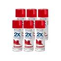 Rust-Oleum 334024-6PK Painter's Touch 2X Ultra Cover Spray Paint, 12 oz, Gloss Apple Red, 6 Pack