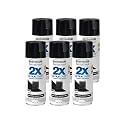 Rust-Oleum 334026-6PK Painter's Touch 2X Ultra Cover Spray Paint, 12 oz, Gloss Black, 6 Pack