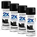 Rust-Oleum 334026 Painter's Touch 2X Ultra Cover Spray Paint, 12 oz, Gloss Black (Pack of 4)