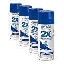 Rust-Oleum 334027 Painter's Touch 2X Ultra Cover Spray Paint, 12 oz, Gloss Brilliant Blue (Pack of 4)