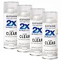 Rust-Oleum 334029 Painter's Touch 2X Ultra Cover Spray Paint, 12 oz, Gloss Clear (Pack of 4)
