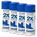 Rust-Oleum 334032 Painter's Touch 2X Ultra Cover Spray Paint, 12 oz, Gloss Deep Blue (Pack of 4)