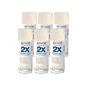 Rust-Oleum 334035-6PK Painter's Touch 2X Ultra Cover Spray Paint, 12 oz, Gloss Ivory, 6 Pack