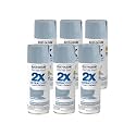Rust-Oleum 334049-6PK Painter's Touch 2X Ultra Cover Spray Paint, 12 oz, Gloss Winter Gray, 6 Pack