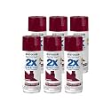Rust-Oleum 334051-6PK Painter's Touch 2X Ultra Cover Spray Paint, 12 oz, Gloss Cranberry, 6 Pack