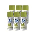 Rust-Oleum 334065-6PK Painter's Touch 2X Ultra Cover Spray Paint, 12 oz, Satin Eden, 6 Pack