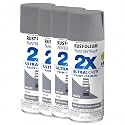 Rust-Oleum 334069 Painter's Touch 2X Ultra Cover Spray Paint, 12 oz, Satin Granite (Pack of 4)