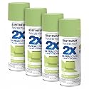 Rust-Oleum 334070 Painter's Touch 2X Ultra Cover Spray Paint, 12 oz, Satin Green Apple (Pack of 4)