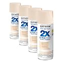 Rust-Oleum 334073 Painter's Touch 2X Ultra Cover Spray Paint, 12 oz, Satin Ivory Silk (Pack of 4)
