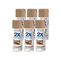 Rust-Oleum 334076-6PK Painter's Touch 2X Ultra Cover Spray Paint, 12 oz, Satin Nutmeg, 6 Pack