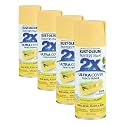 Rust-Oleum 334079 Painter's Touch 2X Ultra Cover Spray Paint, 12 oz, Satin Summer Squash (Pack of 4)
