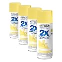 Rust-Oleum 334081 Painter's Touch 2X Ultra Cover Spray Paint, 12 oz, Satin Lemon Grass (Pack of 4)