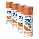 Rust-Oleum 334083 Painter's Touch 2X Ultra Cover Spray Paint, 12 oz, Satin Warm Caramel (Pack of 4)