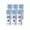 Rust-Oleum 334088-6PK Painter's Touch 2X Ultra Cover Spray Paint, 12 oz, Satin French Blue, 6 Pack