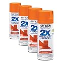 Rust-Oleum 334089 Painter's Touch 2X Ultra Cover Spray Paint, 12 oz, Satin Rustic Orange (Pack of 4)