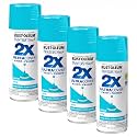 Rust-Oleum 334095 Painter's Touch 2X Ultra Cover Spray Paint, 12 oz, Satin Seaside (Pack of 4)