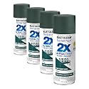 Rust-Oleum 350372 Painter's Touch 2X Ultra Cover Spray Paint, 12 oz, Satin Deep Forest (Pack of 4)