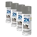 Rust-Oleum 372273- Painter's Touch 2X Ultra Cover Spray Paint, 12 oz, Phantom Gray (Pack of 4)