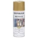 Rust-Oleum 7270830 Stops Rust Outdoor Metallic Finish Spray Paint (Gold Rush, 312 grams)