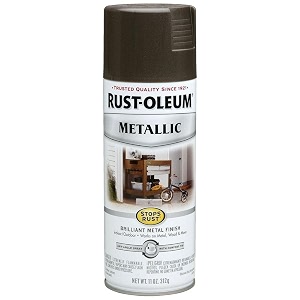 rust-oleum 7272830 stops rust outdoor metallic finish spray paint dark bronze 312 grams