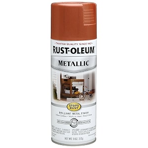 rust-oleum 7273830 stops rust outdoor metallic finish spray paint copper 312 grams