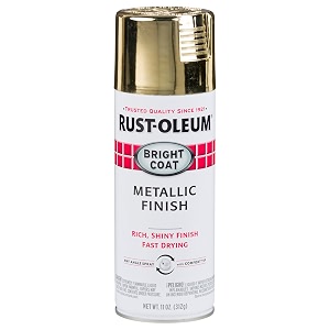 rust-oleum 7710830 stops rust bright coat metallic finish spray paint gold 312 grams