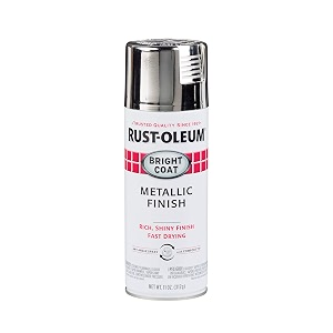 rust-oleum 7718830 stops rust bright coat metallic finish spray paint gloss chrome 312 grams