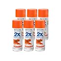 Rust-Oleum Painter's Touch 2X Ultra Cover Spray Paint, Satin Fire Orange