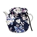 Rustic Flowers Soft Fabric Tea Cosy Scratches-Proof Creative Kitchen Tea Pot Cover Insulation and Keep Warm Stain Resistant Teapot Cozies for Housewife, Friend, Mom