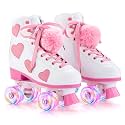 Ruthfot Women's Classic Roller Skates, Light up Wheels