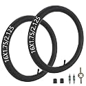 RUTU 16" x1.75/1.95/2.125 Inner Tube Replacement for BoB Gear Jogging Stroller Revolution SE/Pro/Flex/SU/Ironman Baby Jogger Summit X3 Schwinn JOYSTAR Stroller Tire Kids Bike Tire Tube 2 Pack