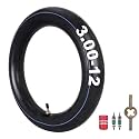 RUTU 3.00-12" Dirt Bike Inner Tube with TR4 Valve Stem, 80/200-12 Motorcycle Tire Replacement Inner Tubes Compatible with Honda CRF50/XR70 Yamaha TTR 90/100 Suzuki DRZ 100 TAOTAO Bikes