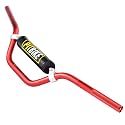 7/8" Dirt bike Handlebars with Foam Pad, Red Motorcycle Handlebars