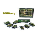 RutuFF Cast Metal Army Set Military Set Vehicle Play Toy - 7 Pieces Set (Multicolor, Pack of: 1)