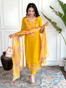 rutva Women Kurti Pant Attached Dupatta Set