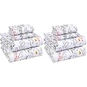 RUVANTI 100% Cotton Percale Sheets, Queen Size, Aroma (Pack of 2)