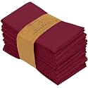 Ruvanti Cloth Napkins Set of 1, Cotton Enrich 18”x18” - Burgundy