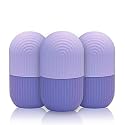 Face Ice Roller for Women &amp; Men | Reusable &amp; Unbreakable Face Ice Cube Roller for Eyes, Neck &amp; Face Massage | Silicone Ice Roller for face Massager, Glowing &amp; Tighten Skin (Pack of 3)