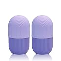 Face Ice Roller for Women & Men | Reusable & Unbreakable Face Ice Cube Roller for Eyes, Neck & Face Massage | Silicone Ice Roller for face Massager, Glowing & Tighten Skin (Pack of 2)
