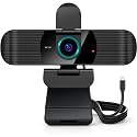 RUWBY Pro UHD 4K/30fps Webcam, External USB-C Web Camera for PC/Laptop