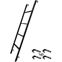 RV Bunk Bed Ladder One-Piece Steel, 50" Bunk Bed Ladder with Flexible and Adjustable Hooks, Safe and Non-Slip Bunk Ladders for RV Home Dormitory, Load-Bearing 330 Pounds