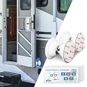 RV Door Holder Magnetic Baggage Door Catch Latch for RV, Camper, Trailer, Motor Home, Boat Compartments, Cargo (White, 2 Pack)
